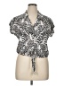 Panama Jack Black Short Sleeve Blouse Size XL - photo 1