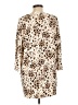 Chico's Ivory Casual Dress Size Lg (2) - photo 2