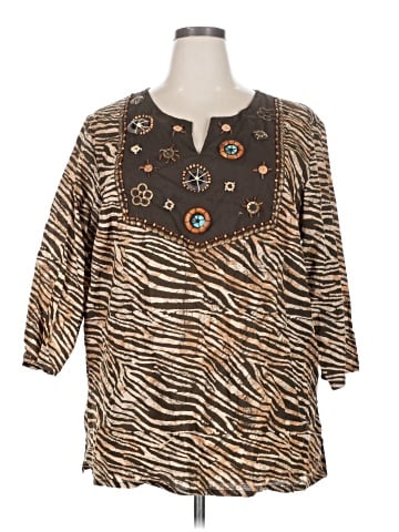New Directions 3/4 Sleeve Blouse (view 1)