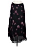 Nicholas 100% Silk Floral Black Casual Skirt Size 8 - photo 2