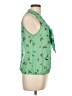 Fresh Brewed 100% Polyester Green Sleeveless Blouse Size L - photo 4