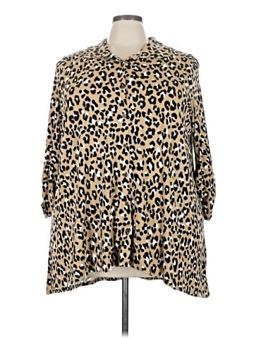 Kim Rogers 3/4 Sleeve Button-Down Shirt (view 1)