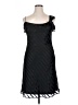 Dawn Joy Evening 100% Polyester Chevron-herringbone Black Cocktail Dress Size 14 - photo 1