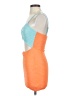 Shein Color Block Orange Cocktail Dress Size 2 - photo 5