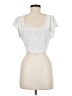 Urban Romantics Silver Short Sleeve Top Size M - photo 2