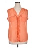 Mix & CO 100% Polyester Orange Sleeveless Blouse Size XL - photo 1