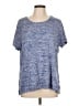 Croft & Barrow Blue Short Sleeve Top Size L - photo 1