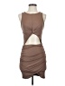 Shein Solid Brown Cocktail Dress Size XS - photo 1