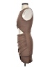 Shein Solid Brown Cocktail Dress Size XS - photo 5