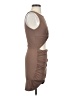 Shein Solid Brown Cocktail Dress Size XS - photo 4