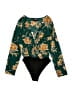 Missguided 100% Polyester Green Teal Kimono Size 4 - photo 1
