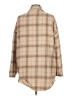 Shein Plaid Tan 3/4 Sleeve Button-Down Shirt Size L - photo 2