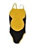 Dolfin Color Block Yellow One Piece Swimsuit Size XS (estimated) - photo 2