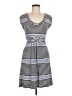 Max Studio Stripes Blue Casual Dress Size M - photo 1