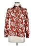 Assorted Brands Floral Red Long Sleeve Blouse Size 9 - photo 1