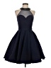 Mac Duggal 100% Polyester Solid Blue Cocktail Dress Size 4 - photo 1