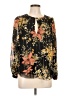 Joie Gold Black Long Sleeve Silk Top Size L - photo 1