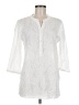 Chico's 100% Cotton Ivory 3/4 Sleeve Blouse Size Med (1) - photo 1