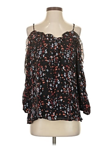 Parker 3/4 Sleeve Silk Top (view 1)