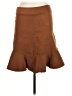 Easel Solid Brown Casual Skirt Size M - photo 1