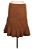 Easel Solid Brown Casual Skirt Size M - photo 2