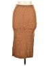 Hem & Thread Solid Tan Casual Skirt Size L - photo 1