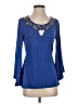 Boston Proper Blue 3/4 Sleeve Blouse Size S - photo 1