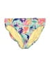 Lands' End Tropical Yellow Swimsuit Bottoms Size 12 - photo 1