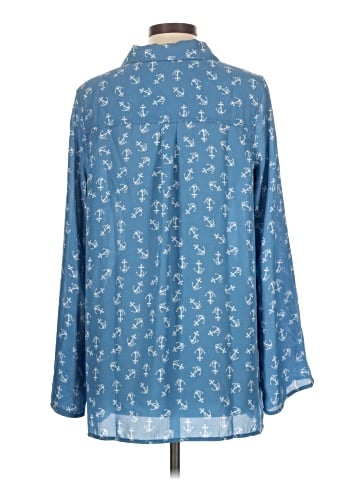G by Giuliana Rancic Long Sleeve Blouse (view 2)