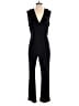 Woven Pink 100% Polyester Solid Black Jumpsuit Size S - photo 1
