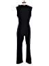 Woven Pink 100% Polyester Solid Black Jumpsuit Size S - photo 2