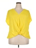 K. Jordan Yellow Short Sleeve Top Size 2X - photo 1