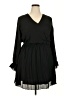 BBX Lephsnt 100% Polyester Solid Black Casual Dress Size 2X - photo 1