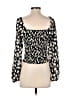 Assorted Brands Black 3/4 Sleeve Blouse Size M - photo 2