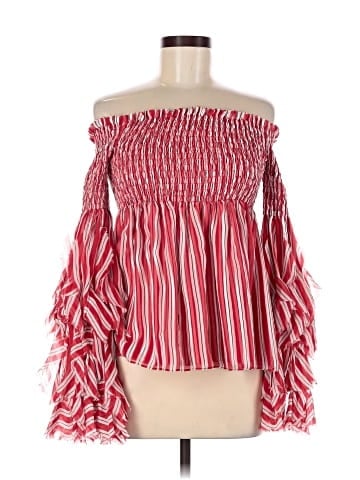 Caroline Constas 3/4 Sleeve Silk Top (view 1)