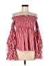 Caroline Constas 100% Silk Red 3/4 Sleeve Silk Top Size M - photo 1