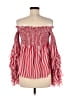Caroline Constas 100% Silk Red 3/4 Sleeve Silk Top Size M - photo 2