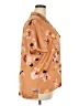 DR2 100% Polyester Floral Orange Short Sleeve Blouse Size XXL - photo 4