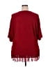 Unbranded Burgundy Poncho Size XXL (estimated) - photo 2