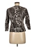 Garnet Hill Animal Print Silver Pullover Sweater Size M - photo 2
