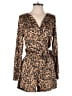 Olivaceous Animal Print Brown Romper Size S - photo 1
