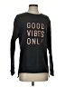 Green Tea Black Pullover Sweater Size S - photo 1