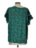 Shein Curve Teal Short Sleeve Blouse Size L (estimated) - photo 2