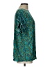 Shein Curve Teal Short Sleeve Blouse Size L (estimated) - photo 4