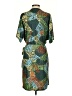 Veronica M. Print Teal Casual Dress Size S - photo 2