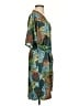 Veronica M. Print Teal Casual Dress Size S - photo 4