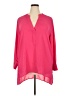 ELOQUII 100% Polyester Pink 3/4 Sleeve Blouse Size 18 - photo 1