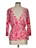 Ann Taylor Pink 3/4 Sleeve Blouse Size L - photo 1