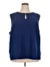Enlo Blue Sleeveless Blouse Size 24 - photo 1