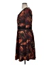 Isabel + Alice Print Brown Casual Dress Size 1X - photo 5